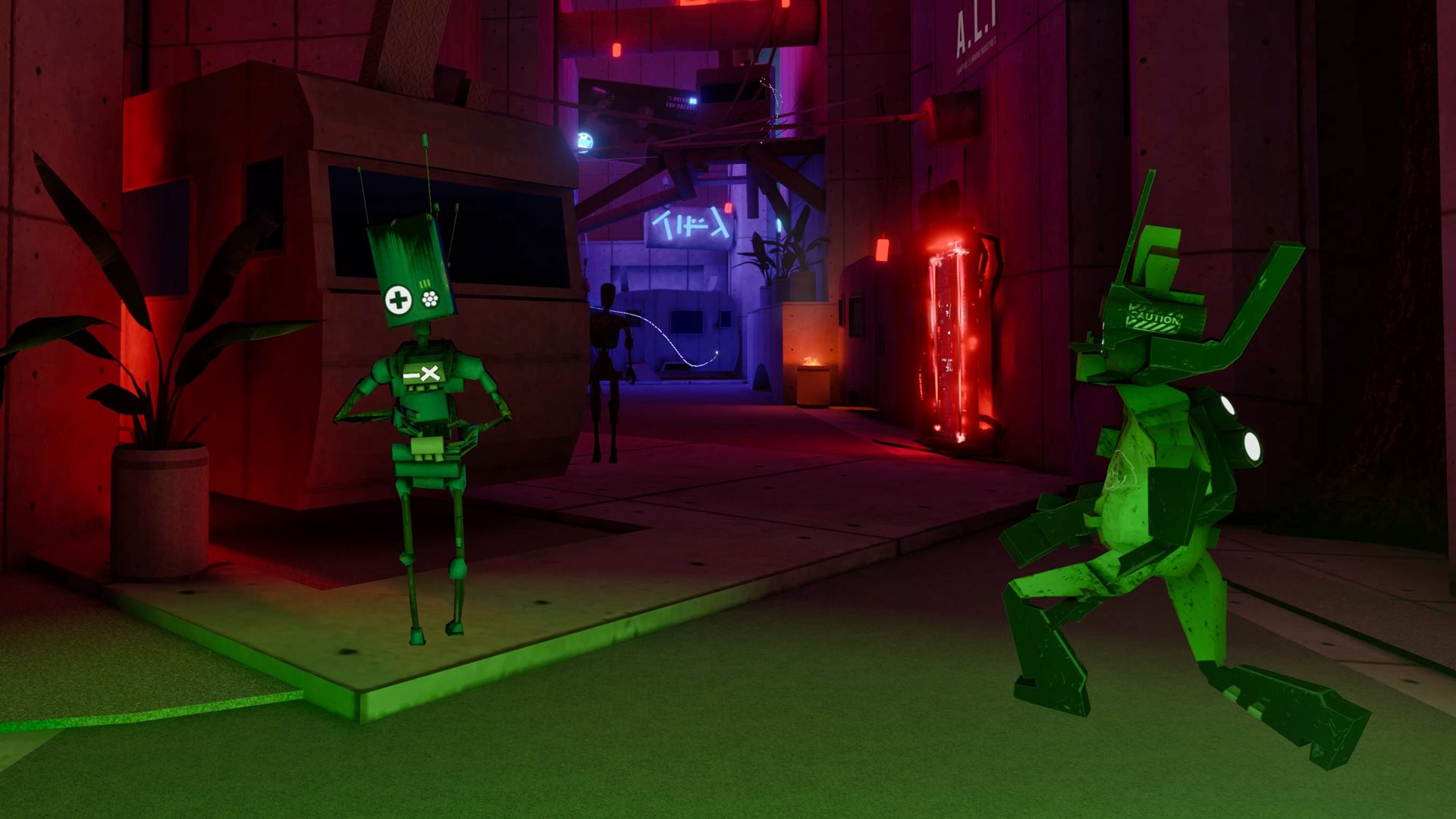A street in the Alley, rebuilt for the live production.
