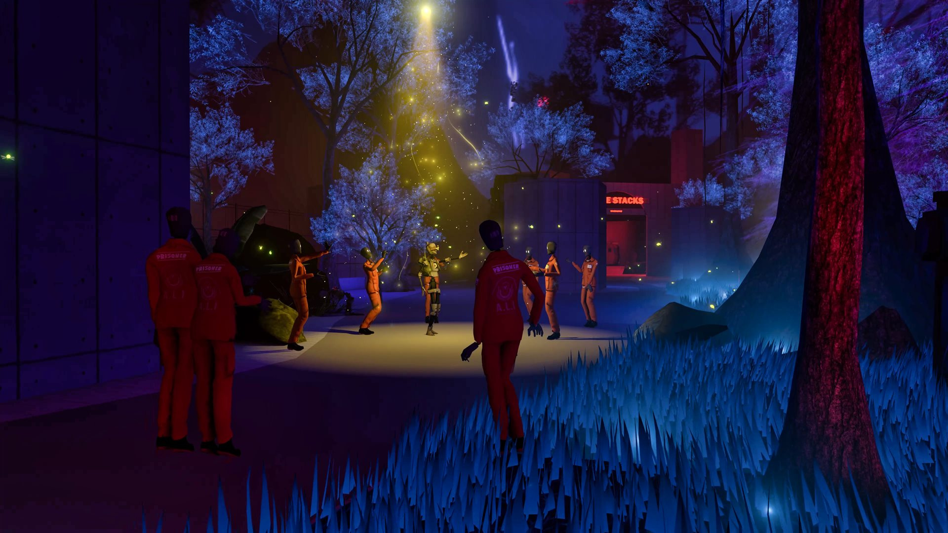 One of more than thirty environments built for the production.